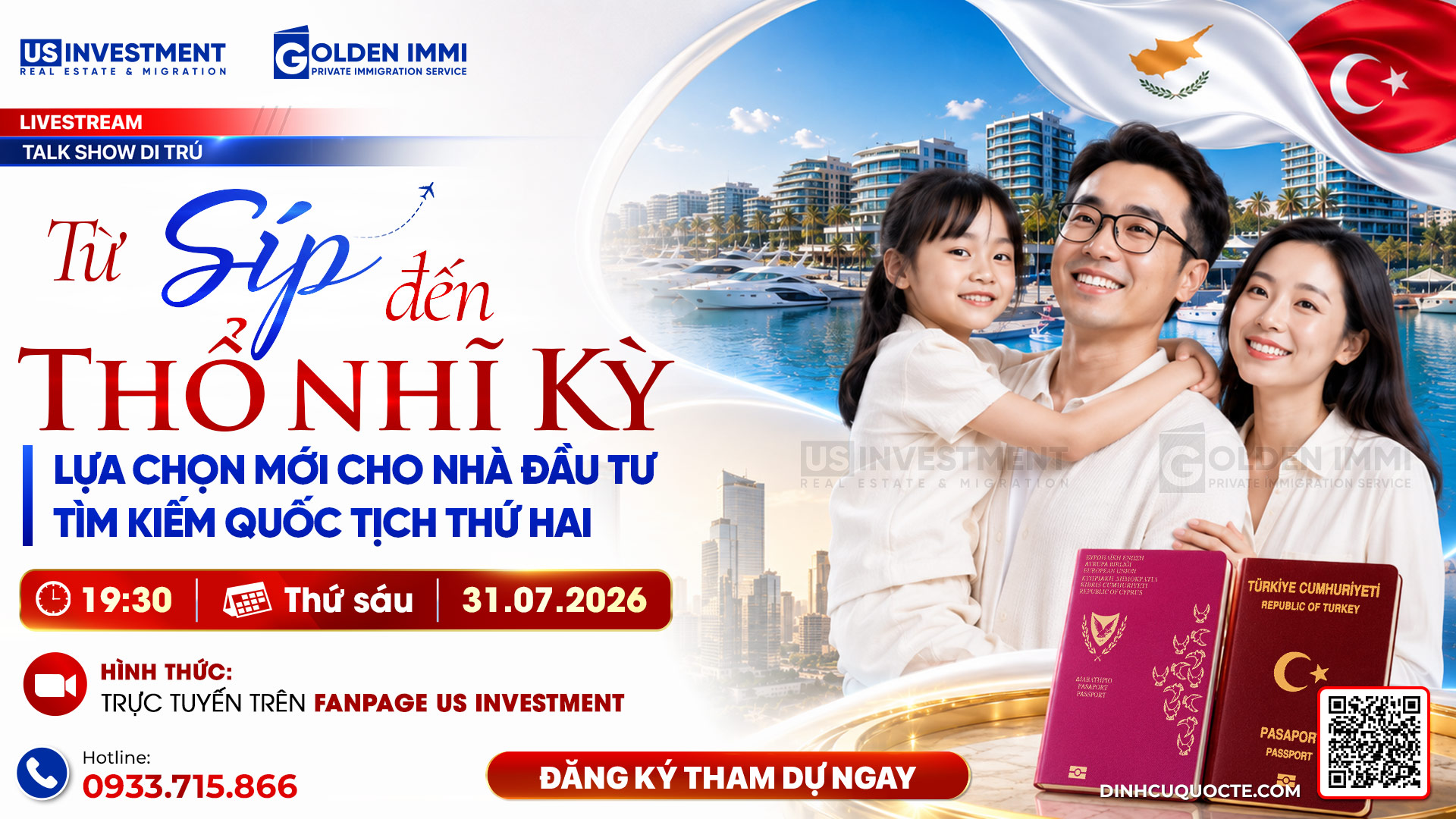 LIVESTREAM: TỪ SÍP ĐẾN THỔ NHĨ KỲ – LỰA CHỌN MỚI CHO NHÀ ĐẦU TƯ TÌM KIẾM QUỐC TỊCH THỨ HAI