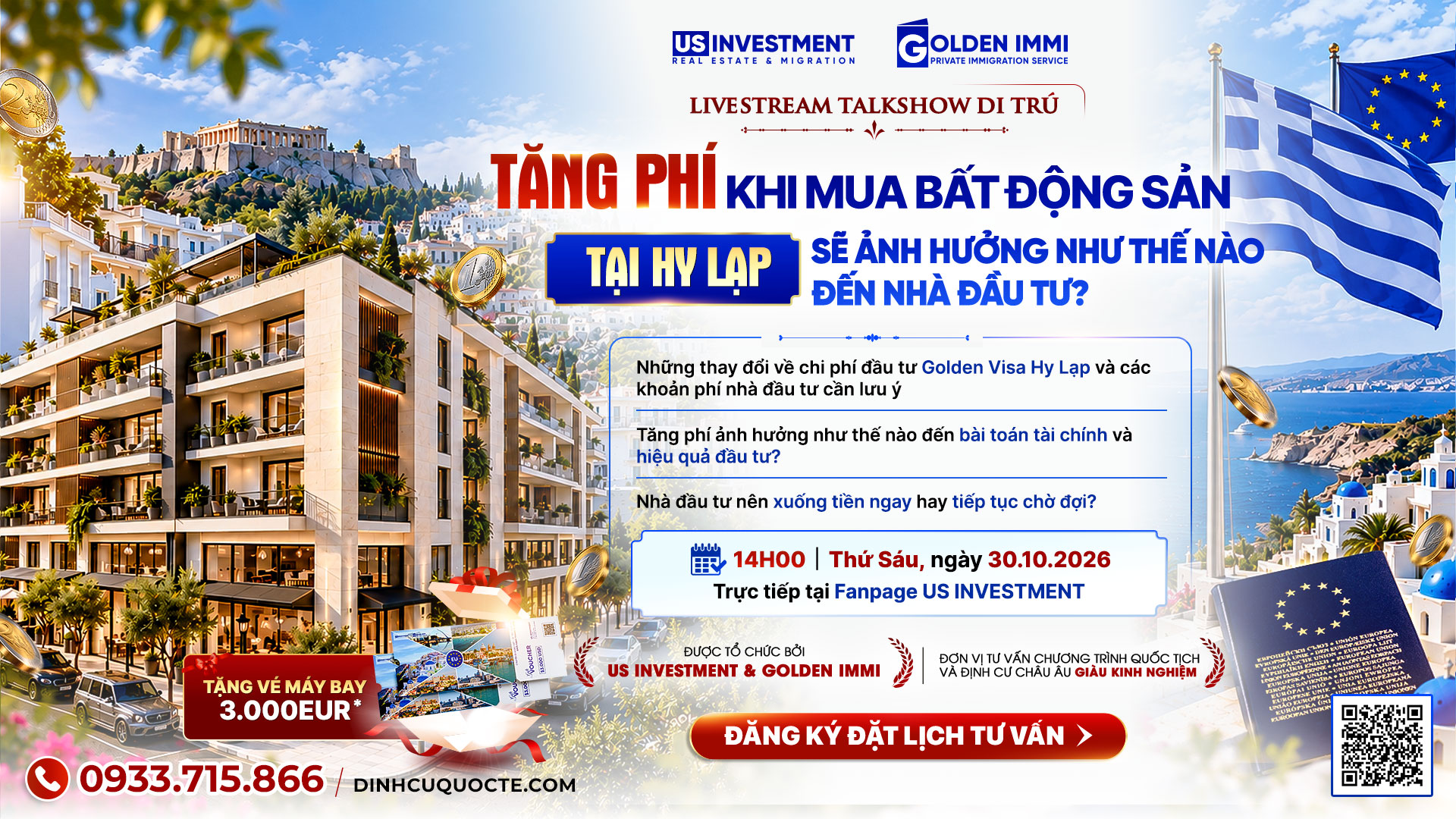 TĂNG PHÍ KHI MUA BẤT ĐỘNG SẢN TẠI HY LẠP SẼ ẢNH HƯỞNG NHƯ THẾ NÀO ĐẾN NHÀ ĐẦU TƯ?
